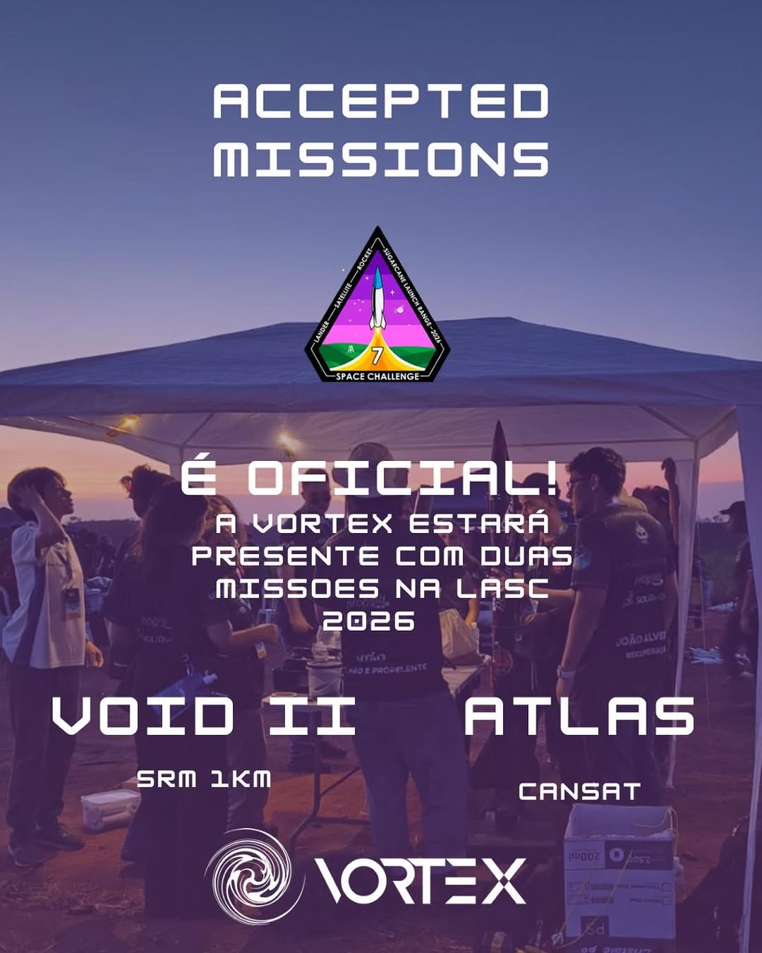 Anúncio LASC 2026 — VOID II SRM 1 km